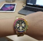 kacper Men Women's and Analog Watch For Gift Colour Golden Under Rupees 999 - Image 2