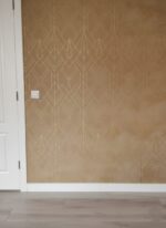 Wallpaper For Wall Living Room PVC Coated Washable Wallpaper Bedroom Wallpaper Kacper Wallpaper Golden and Brown Colour Under Rupees 350/-