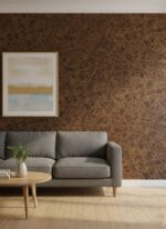 Wallpaper For Wall Living Room PVC Coated Washable Wallpaper Bedroom Wallpaper Kacper Wallpaper Golden and Brown Colour Under Rupees 350/-