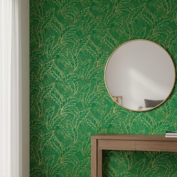 Wallpaper For Wall Living Room PVC Coated Washable Wallpaper Bedroom Wallpaper Kacper Wallpaper  Green Colour Under Rupees 350/-