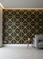 Wallpaper For Wall Living Room PVC Coated Washable Wallpaper Bedroom Wallpaper Kacper Wallpaper Black Colour Under Rupees 350/-