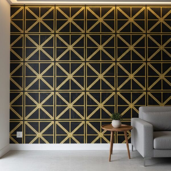 Wallpaper For Wall Living Room PVC Coated Washable Wallpaper Bedroom Wallpaper Kacper Wallpaper Black Colour Under Rupees 350/-