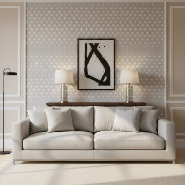 Wallpaper For Wall Living Room PVC Coated Washable Wallpaper Bedroom Wallpaper Kacper Wallpaper Grey Colour Under Rupees 350/-