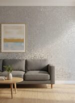 Wallpaper For Wall Living Room PVC Coated Washable Wallpaper Bedroom Wallpaper Kacper Wallpaper Grey Colour Under Rupees 350/-
