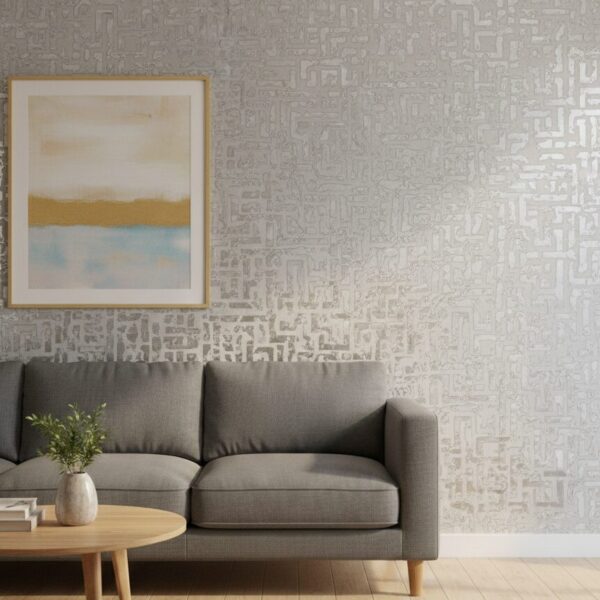 Wallpaper For Wall Living Room PVC Coated Washable Wallpaper Bedroom Wallpaper Kacper Wallpaper Grey Colour Under Rupees 350/-