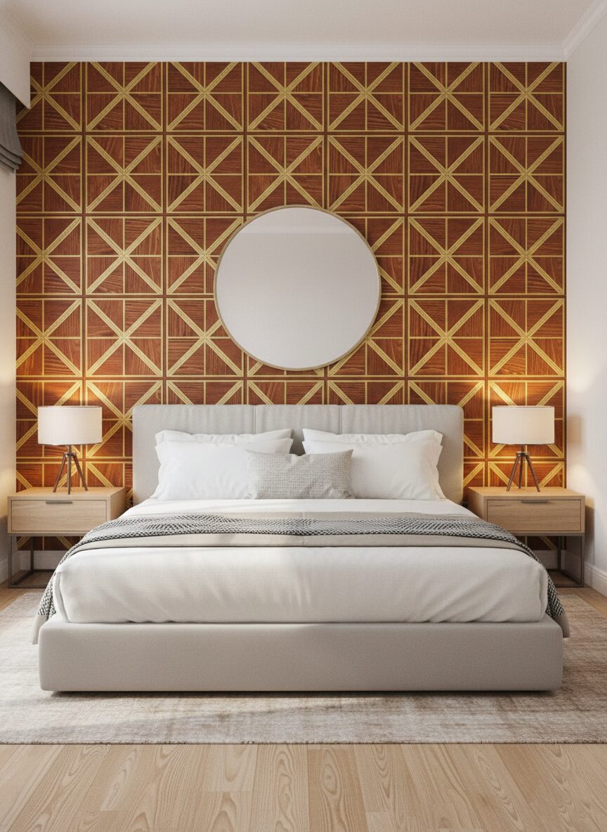 1 (42) Wallpaper For Wall Living Room PVC Coated Washable Wallpaper Bedroom Wallpaper Kacper Wallpaper Brown Colour Under Rupees 350/- - Image 1