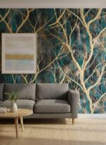 Wallpaper For Wall Living Room PVC Coated Washable Wallpaper Bedroom Wallpaper Kacper Wallpaper Multi blue Colour Under Rupees 350/-