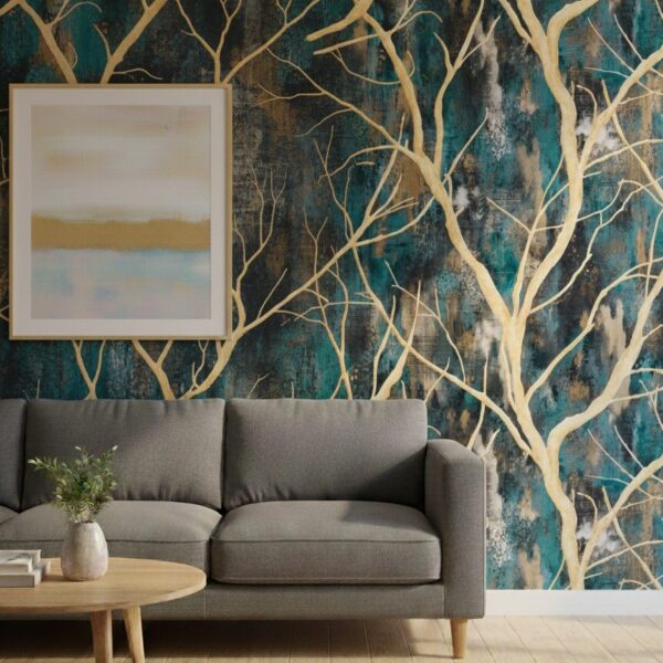 Wallpaper For Wall Living Room PVC Coated Washable Wallpaper Bedroom Wallpaper Kacper Wallpaper Multi blue Colour Under Rupees 350/-
