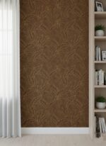 Wallpaper For Wall Living Room PVC Coated Washable Wallpaper Bedroom Wallpaper Kacper Wallpaper Brown Colour Under Rupees 350/-