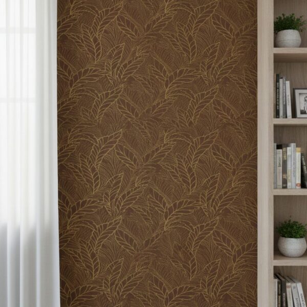 Wallpaper For Wall Living Room PVC Coated Washable Wallpaper Bedroom Wallpaper Kacper Wallpaper Brown Colour Under Rupees 350/-