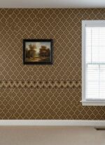 Wallpaper For Wall Living Room PVC Coated Washable Wallpaper Bedroom Wallpaper Kacper Wallpaper Brown Colour Under Rupees 350/-