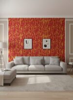 Wallpaper For Wall Living Room PVC Coated Washable Wallpaper Bedroom Wallpaper Kacper Wallpaper Red Colour Under Rupees 350/-