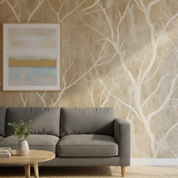 Wallpaper For Wall Living Room PVC Coated Washable Wallpaper Bedroom Wallpaper Kacper Wallpaper Golden Colour Under Rupees 350/-