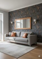 Wallpaper For Wall Living Room PVC Coated Washable Wallpaper Bedroom Wallpaper Kacper Wallpaper Black Colour Under Rupees 350/-