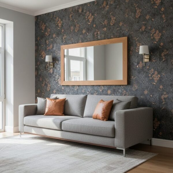 Wallpaper For Wall Living Room PVC Coated Washable Wallpaper Bedroom Wallpaper Kacper Wallpaper Black Colour Under Rupees 350/-