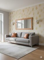 Wallpaper For Wall Living Room PVC Coated Washable Wallpaper Bedroom Wallpaper Kacper Wallpaper Golden Colour Under Rupees 350/-