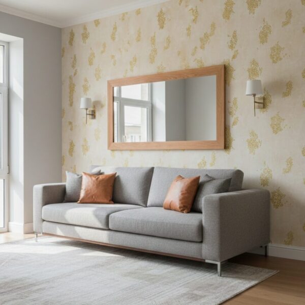 Wallpaper For Wall Living Room PVC Coated Washable Wallpaper Bedroom Wallpaper Kacper Wallpaper Golden Colour Under Rupees 350/-