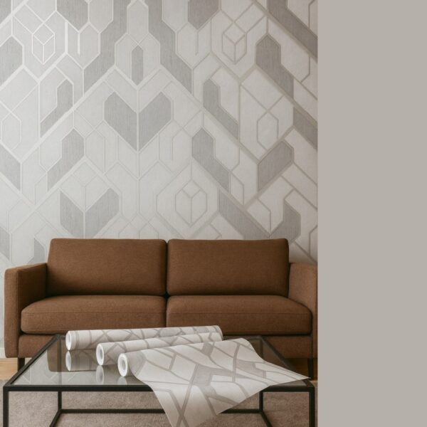 Wallpaper For Wall Living Room PVC Coated Washable Wallpaper Bedroom Wallpaper Kacper Wallpaper Grey Colour Under Rupees 350/-