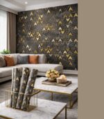 Wallpaper For Wall Living Room PVC Coated Washable Wallpaper Bedroom Wallpaper Kacper Wallpaper Black Colour Under Rupees 350/-