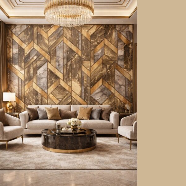 Wallpaper For Wall Living Room PVC Coated Washable Wallpaper Bedroom Wallpaper Kacper Wallpaper Golden Colour Under Rupees 350/-