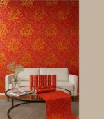 Wallpaper For Wall Living Room PVC Coated Washable Wallpaper Bedroom Wallpaper Kacper Wallpaper Red Colour Under Rupees 350/-