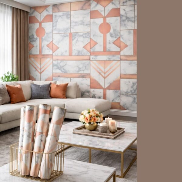 Wallpaper For Wall Living Room PVC Coated Washable Wallpaper Bedroom Wallpaper Kacper Wallpaper Grey Colour Under Rupees 350/-