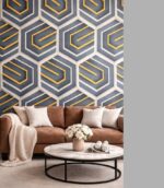 Wallpaper For Wall Living Room PVC Coated Washable Wallpaper Bedroom Wallpaper Kacper Wallpaper Black Colour Under Rupees 350/-
