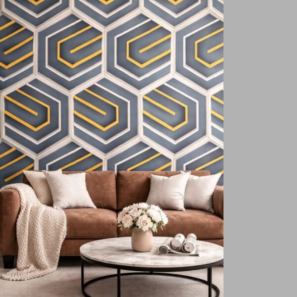 Wallpaper For Wall Living Room PVC Coated Washable Wallpaper Bedroom Wallpaper Kacper Wallpaper Black Colour Under Rupees 350/-