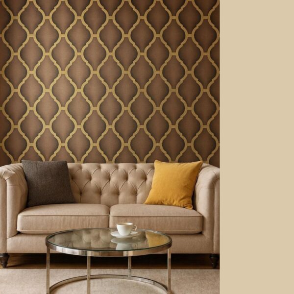 Wallpaper For Wall Living Room PVC Coated Washable Wallpaper Bedroom Wallpaper Kacper Wallpaper Brown Colour Under Rupees 350/-