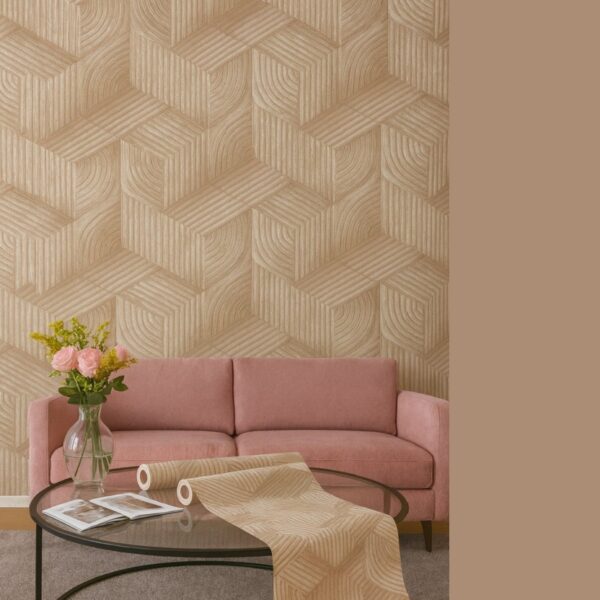 Wallpaper For Wall Living Room PVC Coated Washable Wallpaper Bedroom Wallpaper Kacper Wallpaper Golden Colour Under Rupees 350/-