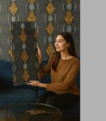 Wallpaper For Wall Living Room PVC Coated Washable Wallpaper Bedroom Wallpaper Kacper Wallpaper Black Colour Under Rupees 350/-