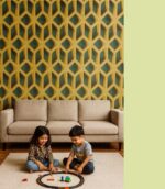 Wallpaper For Wall Living Room PVC Coated Washable Wallpaper Bedroom Wallpaper Kacper Wallpaper Golden Colour Under Rupees 350/-