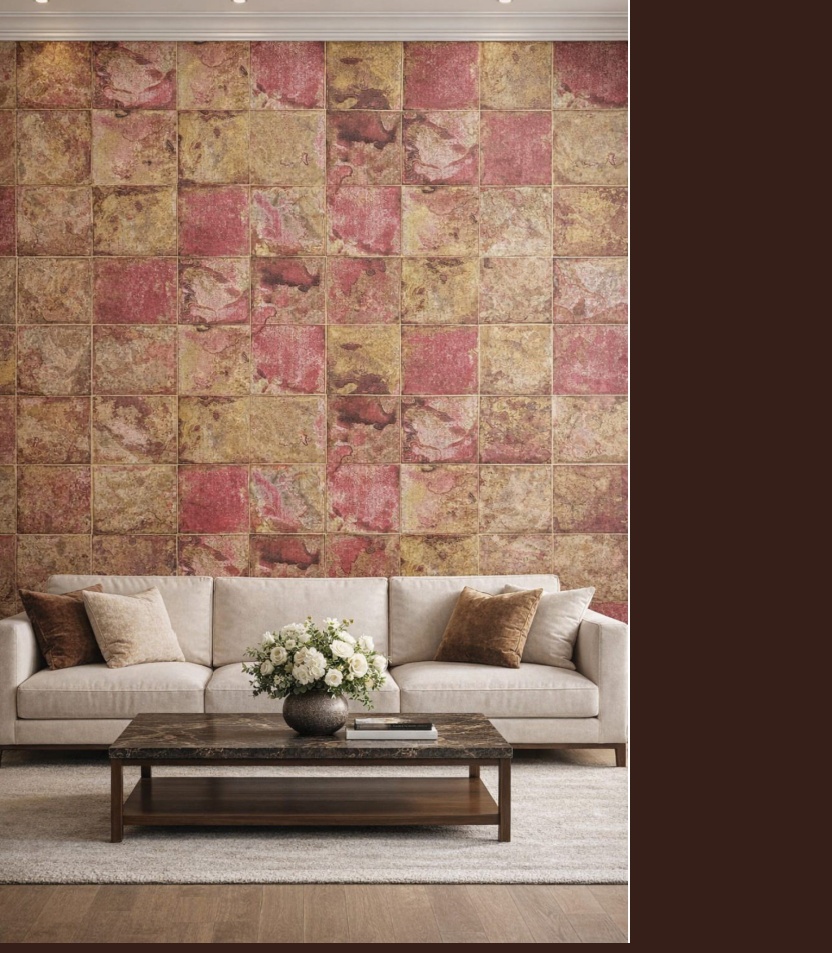 WALLPAPER FOR WALL (46) Wallpaper For Wall Living Room PVC Coated Washable Wallpaper Bedroom Wallpaper Kacper Wallpaper Pink Colour Under Rupees 350/- - Image 1