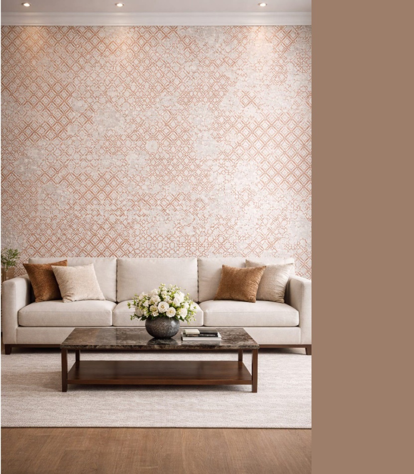 WALLPAPER FOR WALL (47) Wallpaper For Wall Living Room PVC Coated Washable Wallpaper Bedroom Wallpaper Kacper Wallpaper Baby Pink Colour Under Rupees 350/- - Image 1