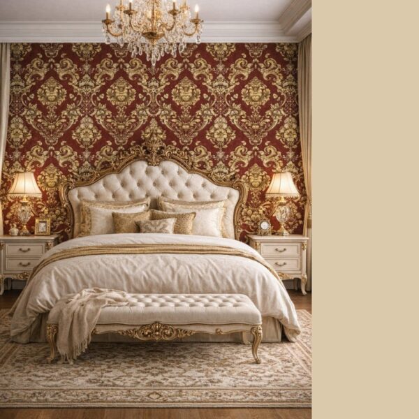 Wallpaper For Wall Living Room PVC Coated Washable Wallpaper Bedroom Wallpaper Kacper Wallpaper Brown And Golden Colour Under Rupees 350/-