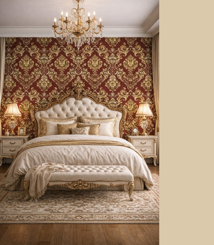 WALLPAPER FOR WALL (49) Wallpaper For Wall Living Room PVC Coated Washable Wallpaper Bedroom Wallpaper Kacper Wallpaper Brown And Golden Colour Under Rupees 350/- - Image 1