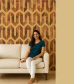 Wallpaper For Wall Living Room PVC Coated Washable Wallpaper Bedroom Wallpaper Kacper Wallpaper Golden Colour Under Rupees 350/-