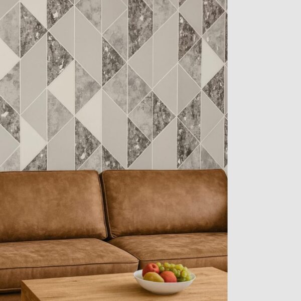 Wallpaper For Wall Living Room PVC Coated Washable Wallpaper Bedroom Wallpaper Kacper Wallpaper Grey Colour Under Rupees 350/-