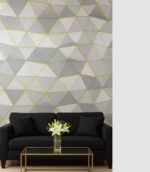 Wallpaper For Wall Living Room PVC Coated Washable Wallpaper Bedroom Wallpaper Kacper Wallpaper Grey Colour Under Rupees 350/-
