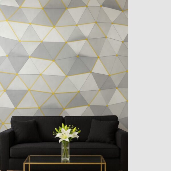 Wallpaper For Wall Living Room PVC Coated Washable Wallpaper Bedroom Wallpaper Kacper Wallpaper Grey Colour Under Rupees 350/-