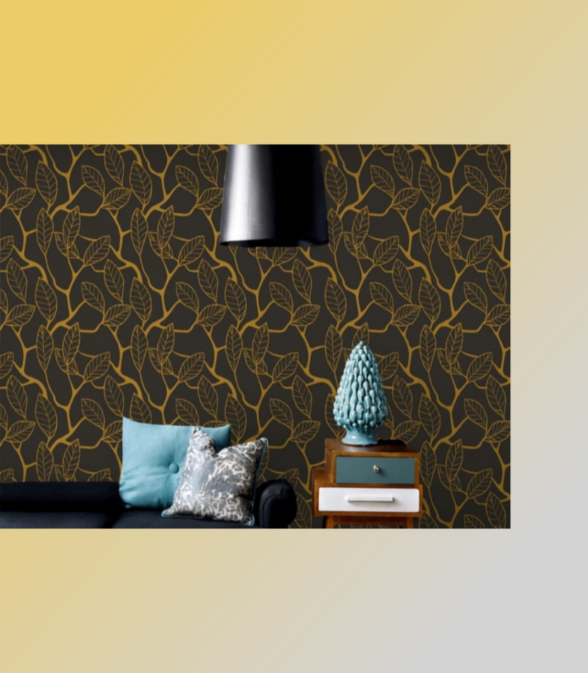 WALLPAPER FOR WALL (78) Wallpaper For Wall Living Room PVC Coated Washable Wallpaper Bedroom Wallpaper Kacper Wallpaper Black Colour Under Rupees 350/- - Image 1