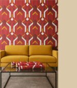 Wallpaper For Wall Living Room PVC Coated Washable Wallpaper Bedroom Wallpaper Kacper Wallpaper Red Colour Under Rupees 350/-