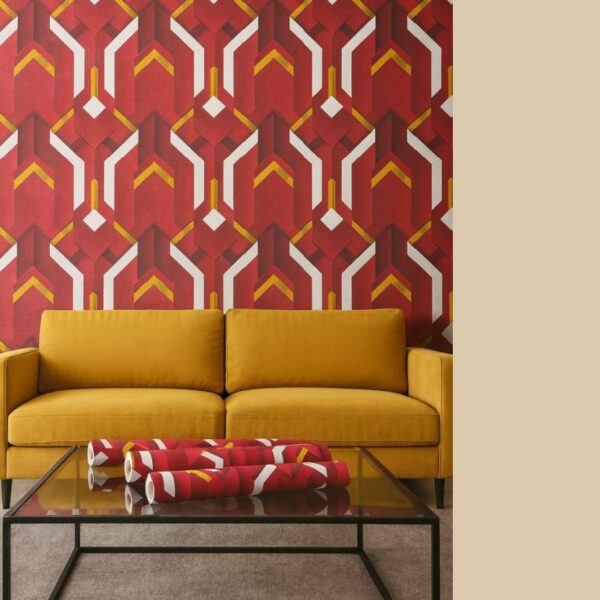 Wallpaper For Wall Living Room PVC Coated Washable Wallpaper Bedroom Wallpaper Kacper Wallpaper Red Colour Under Rupees 350/-